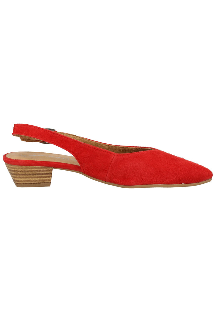 Tamaris Pumps Veloursleder Rot - surf4shoes