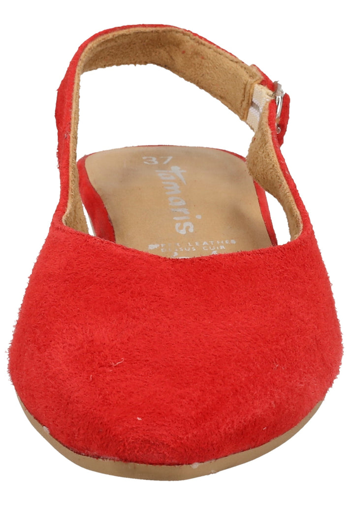 Tamaris Pumps Veloursleder Rot - surf4shoes