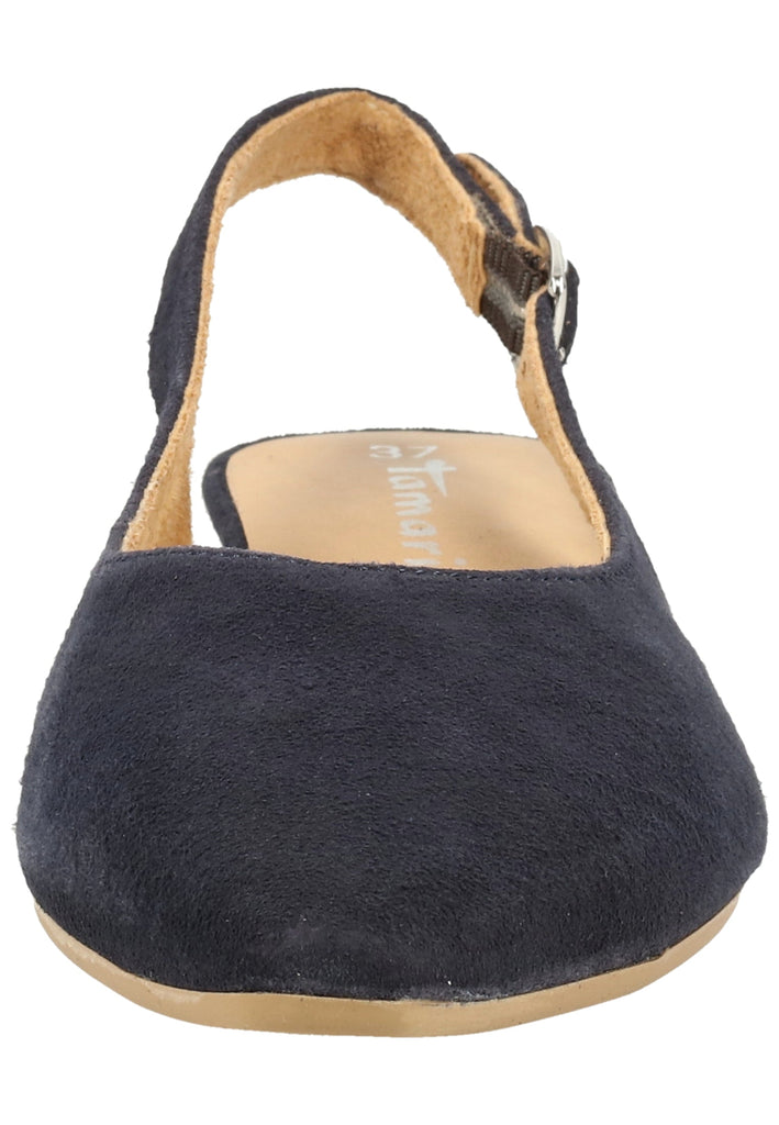 Tamaris Pumps Veloursleder Navy - surf4shoes