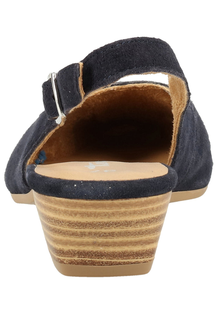 Tamaris Pumps Veloursleder Navy - surf4shoes