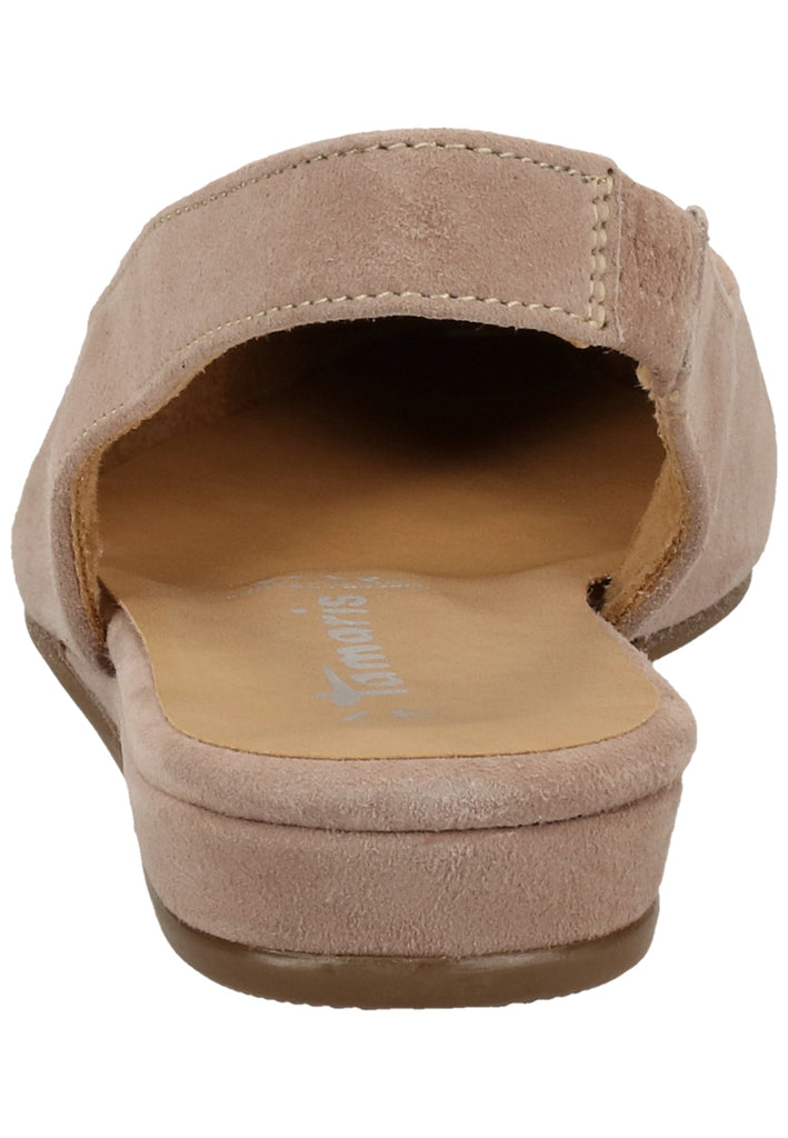 Tamaris Ballerinas Veloursleder Taupe - surf4shoes