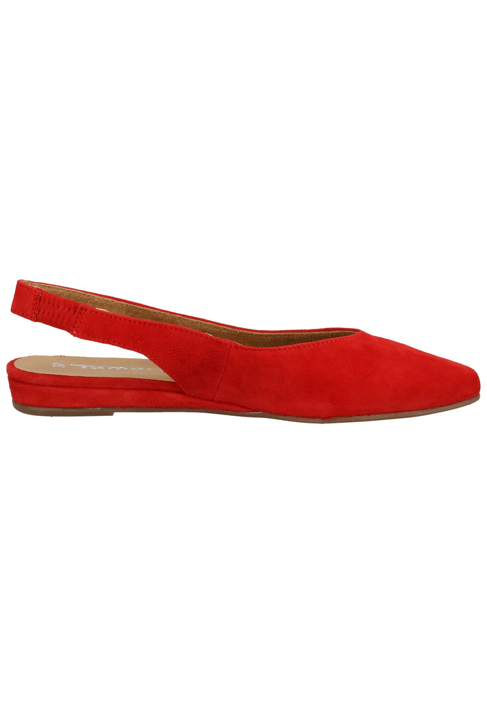 Tamaris Ballerinas Leder Rot - surf4shoes