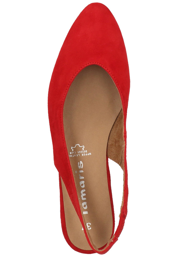 Tamaris Ballerinas Leder Rot - surf4shoes