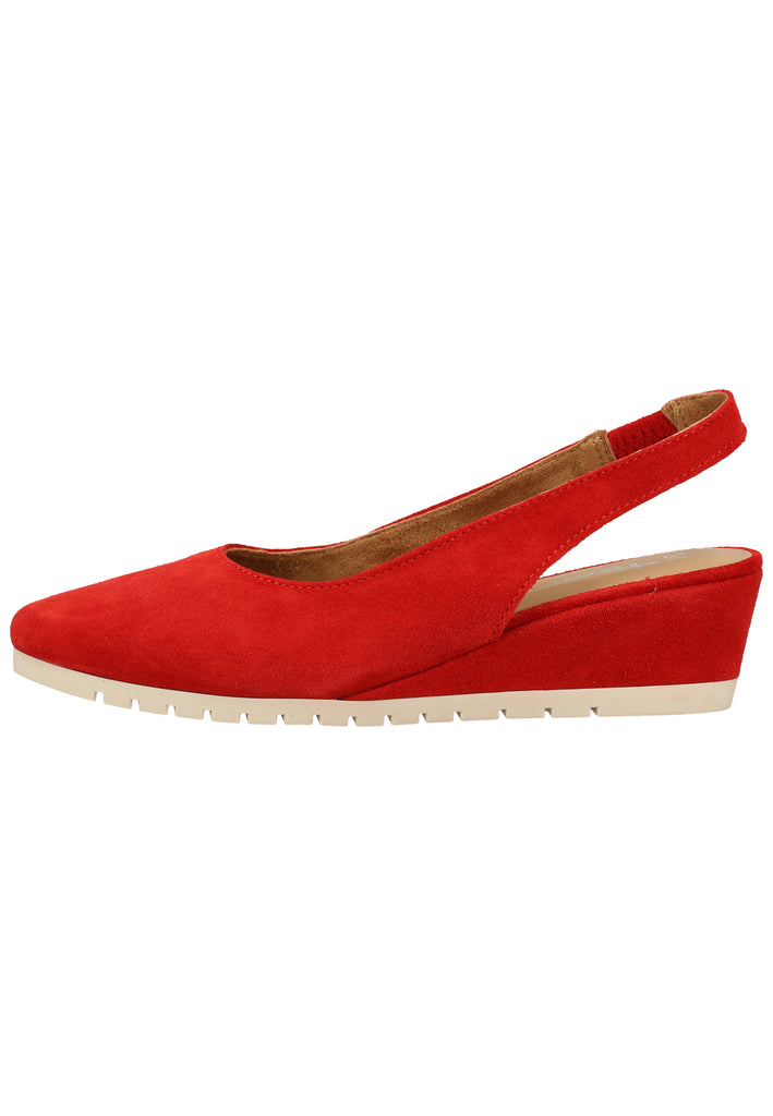 Tamaris Pumps Veloursleder Rot - surf4shoes
