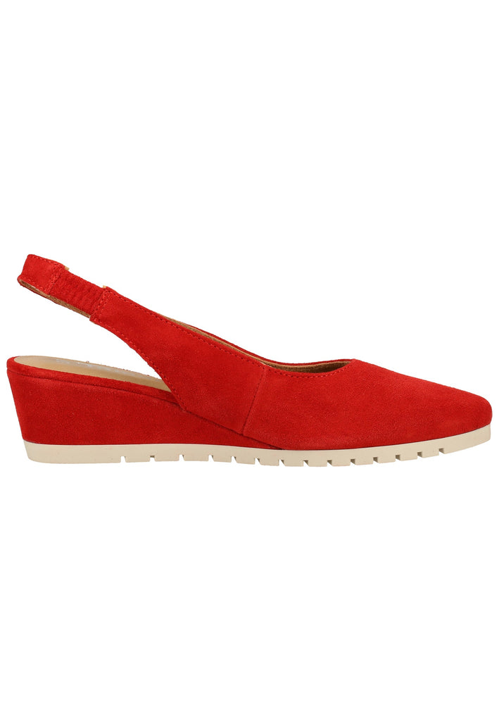 Tamaris Pumps Veloursleder Rot - surf4shoes