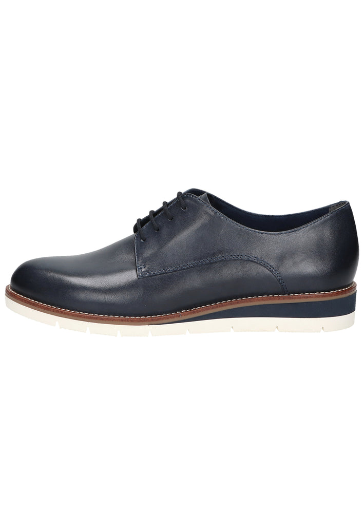 Tamaris Halbschuhe Leder Navy - surf4shoes