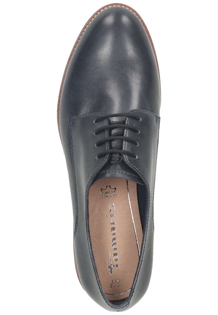 Tamaris Halbschuhe Leder Navy - surf4shoes