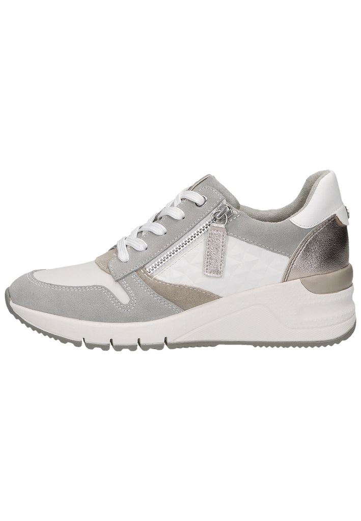 Tamaris Sneaker Leder/Textil Weiß Kombi - surf4shoes