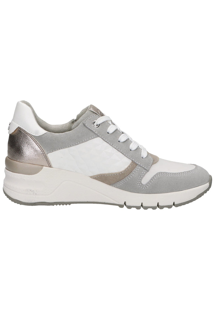 Tamaris Sneaker Leder/Textil Weiß Kombi - surf4shoes