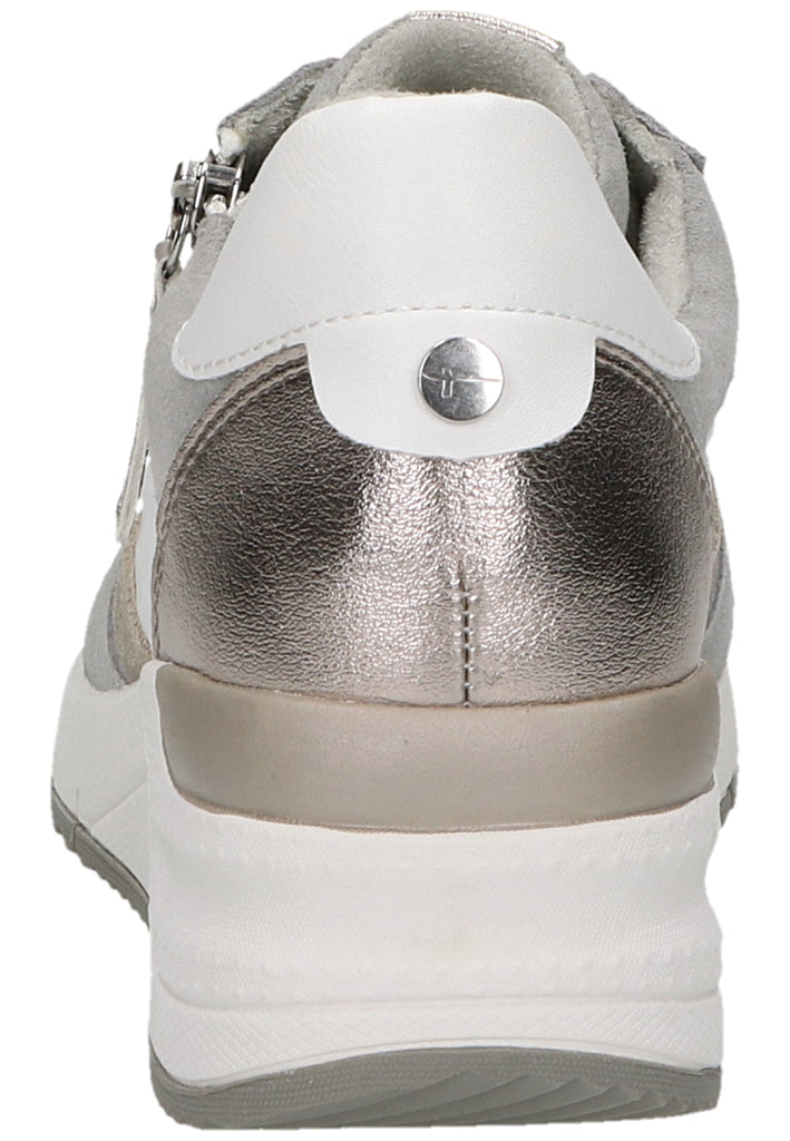 Tamaris Sneaker Leder/Textil Weiß Kombi - surf4shoes