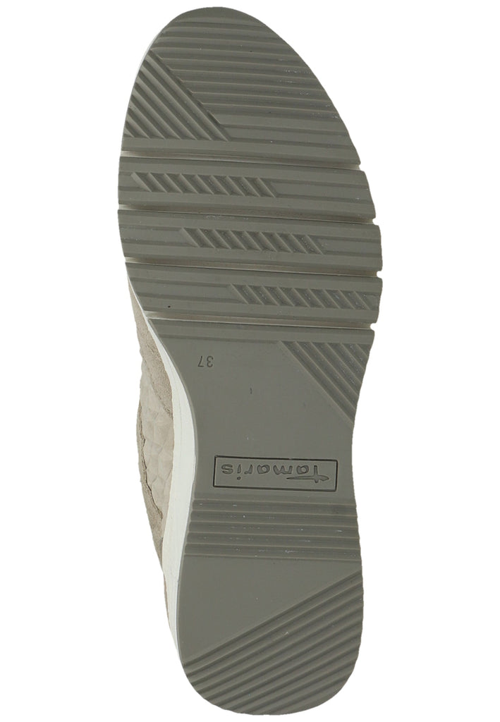 Tamaris Sneaker Leder/Textil Taupe - surf4shoes