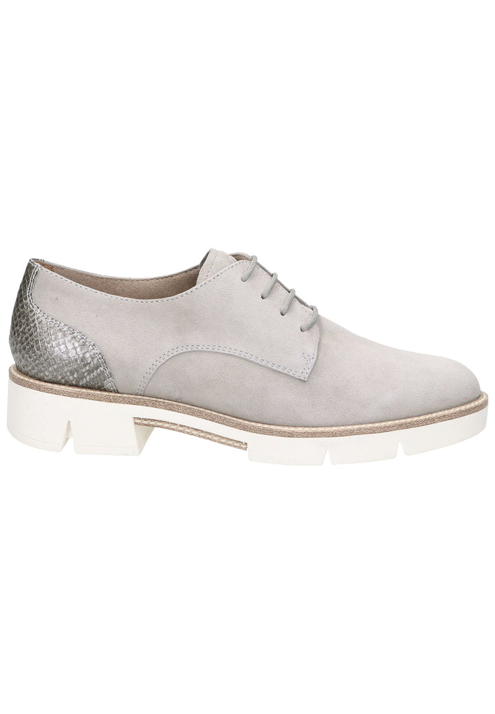 Tamaris Halbschuhe Leder/Synthetik Hellgrau - surf4shoes