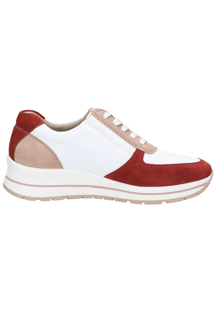 Tamaris Sneaker Leder/Textil Weiß/Rot - surf4shoes