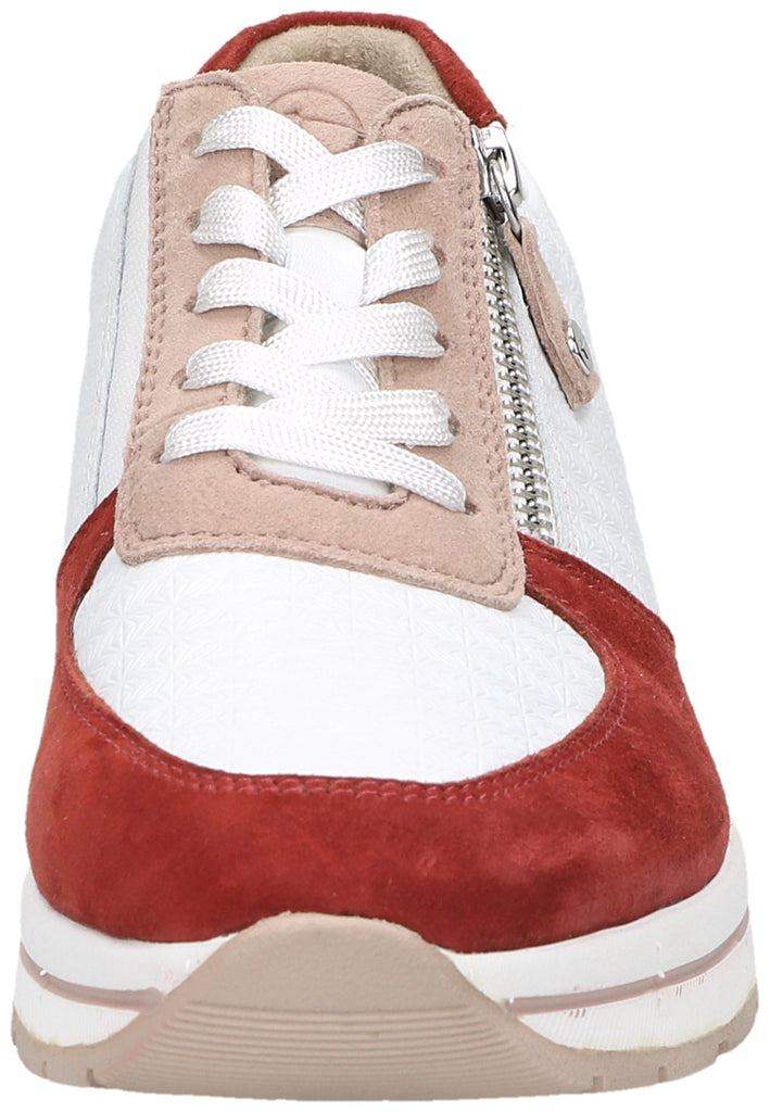 Tamaris Sneaker Leder/Textil Weiß/Rot - surf4shoes