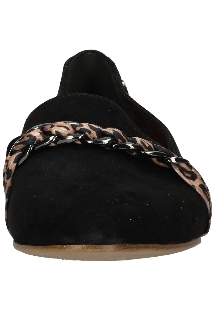 Tamaris Slipper Veloursleder Schwarz - surf4shoes