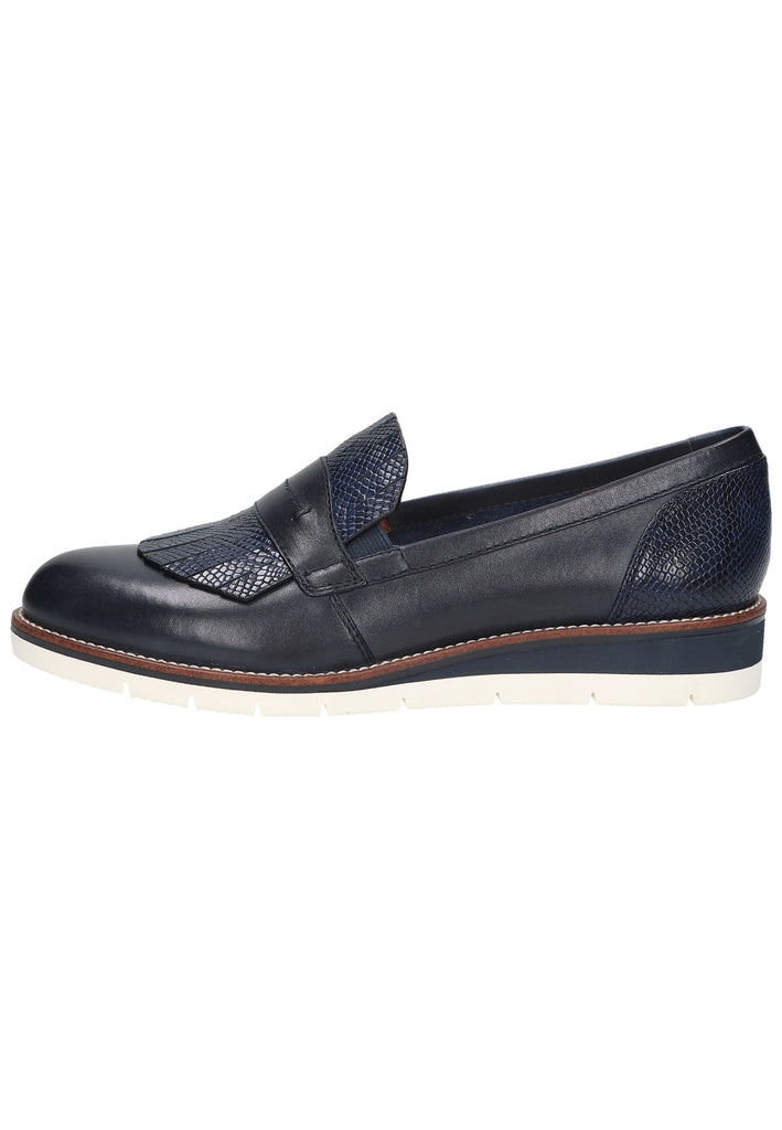 Tamaris Slipper Leder/Synthetik Navy - surf4shoes