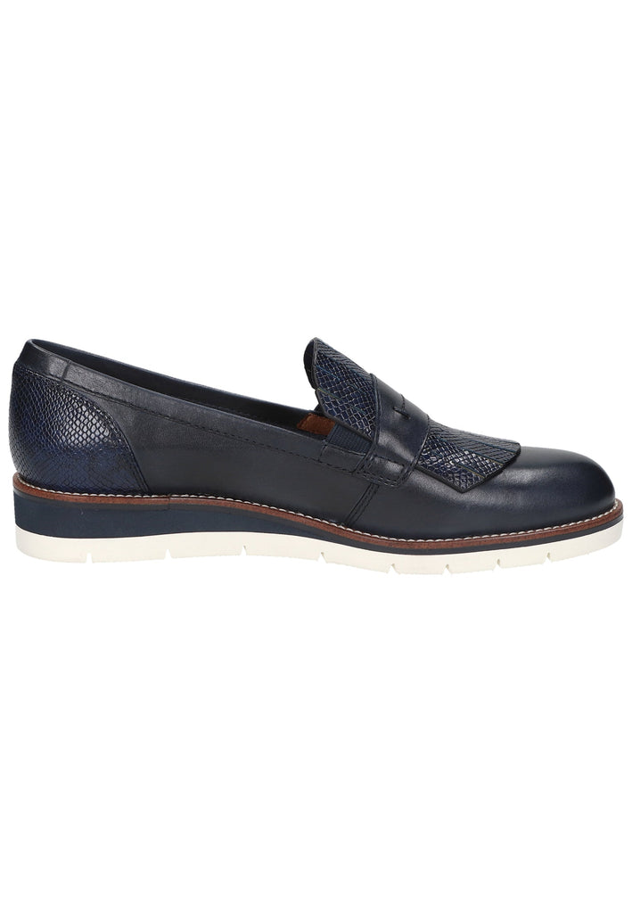 Tamaris Slipper Leder/Synthetik Navy - surf4shoes