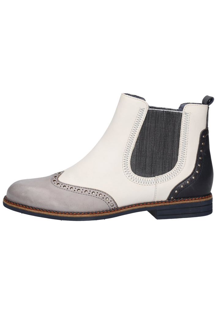 Tamaris Stiefelette Leder Weiß Kombi - surf4shoes