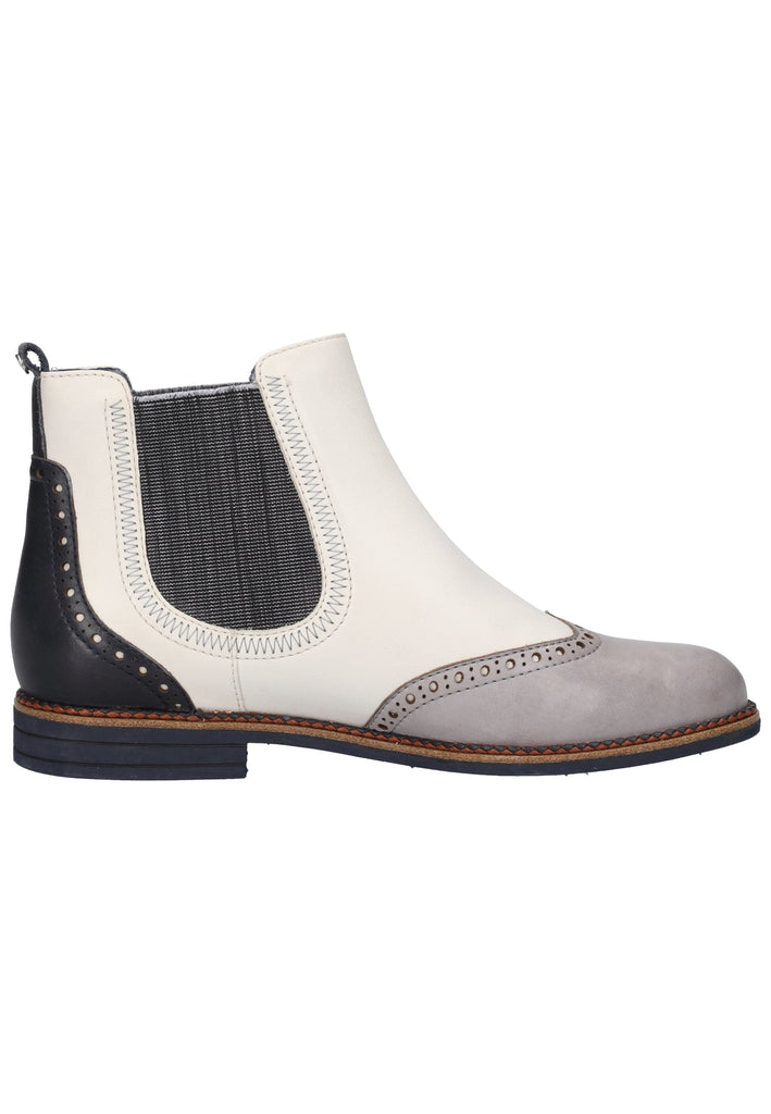 Tamaris Stiefelette Leder Weiß Kombi - surf4shoes