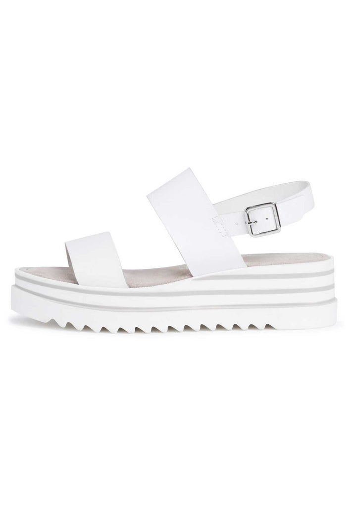Tamaris Sandalen Leder Weiß - surf4shoes