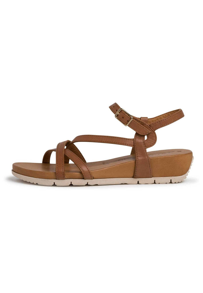 Tamaris Sandalen Leder Cognac - surf4shoes