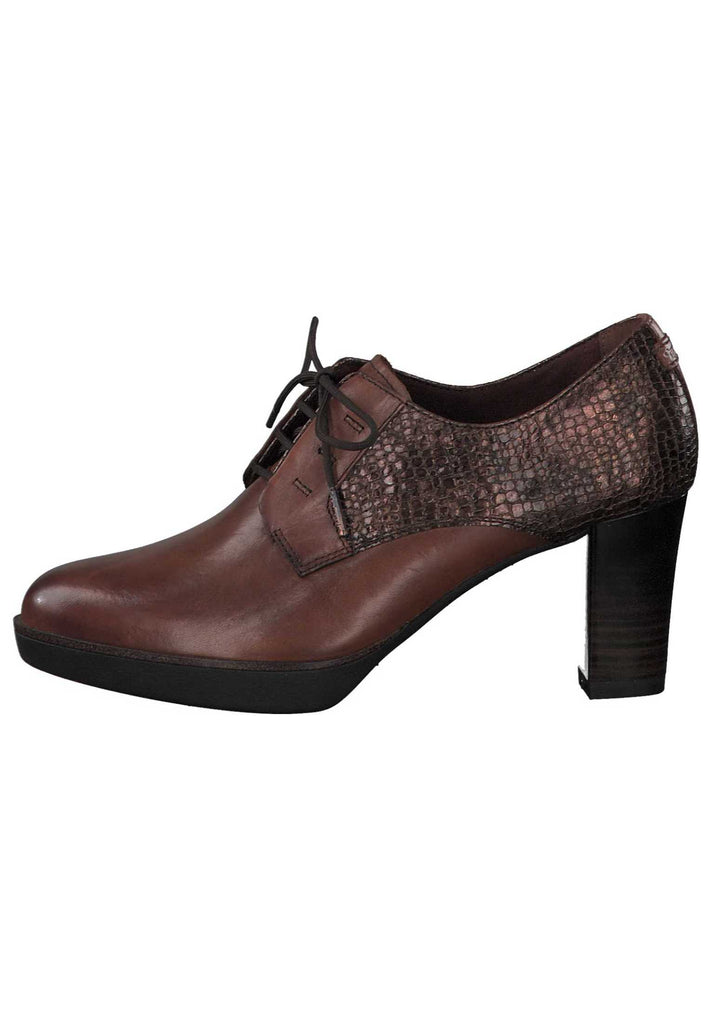 Tamaris Pumps Leder/Synthetik Chestnut - surf4shoes