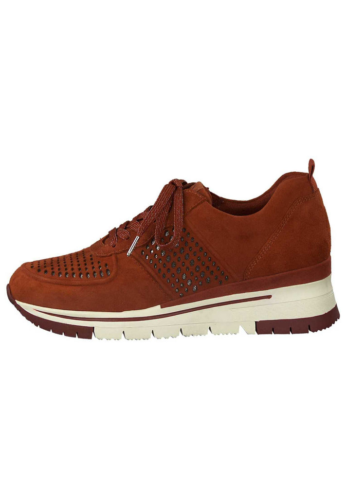 Tamaris Sneaker Leder Orange - surf4shoes