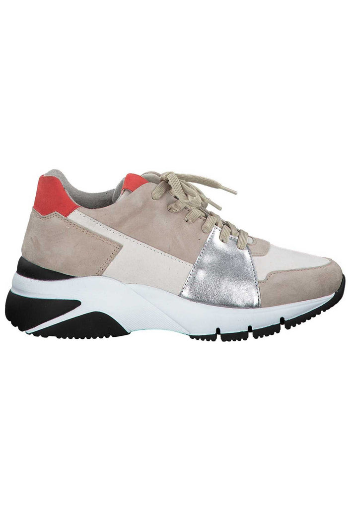Tamaris Sneaker Leder/Textil Taupe - surf4shoes