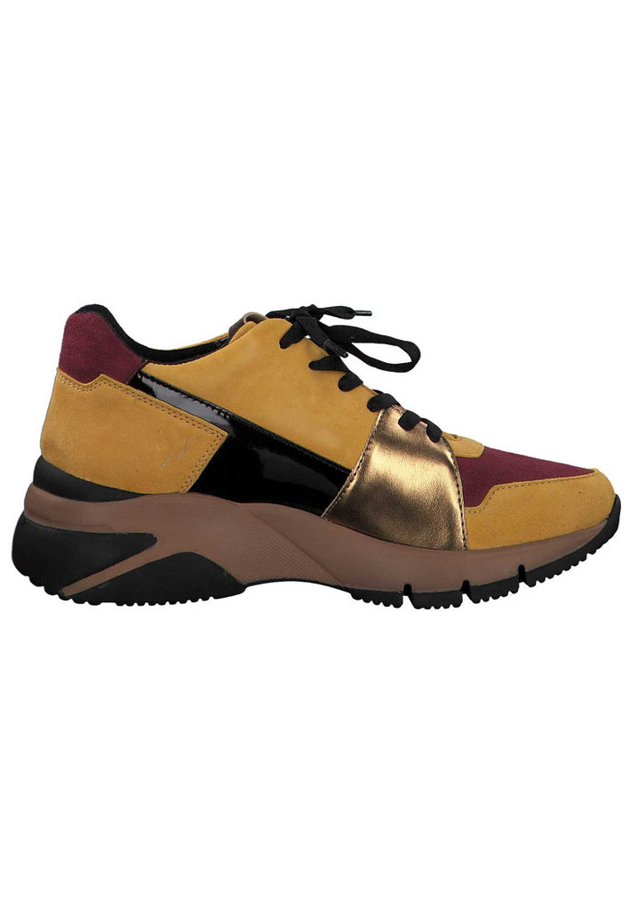 Tamaris Sneaker Leder/Textil Senf - surf4shoes