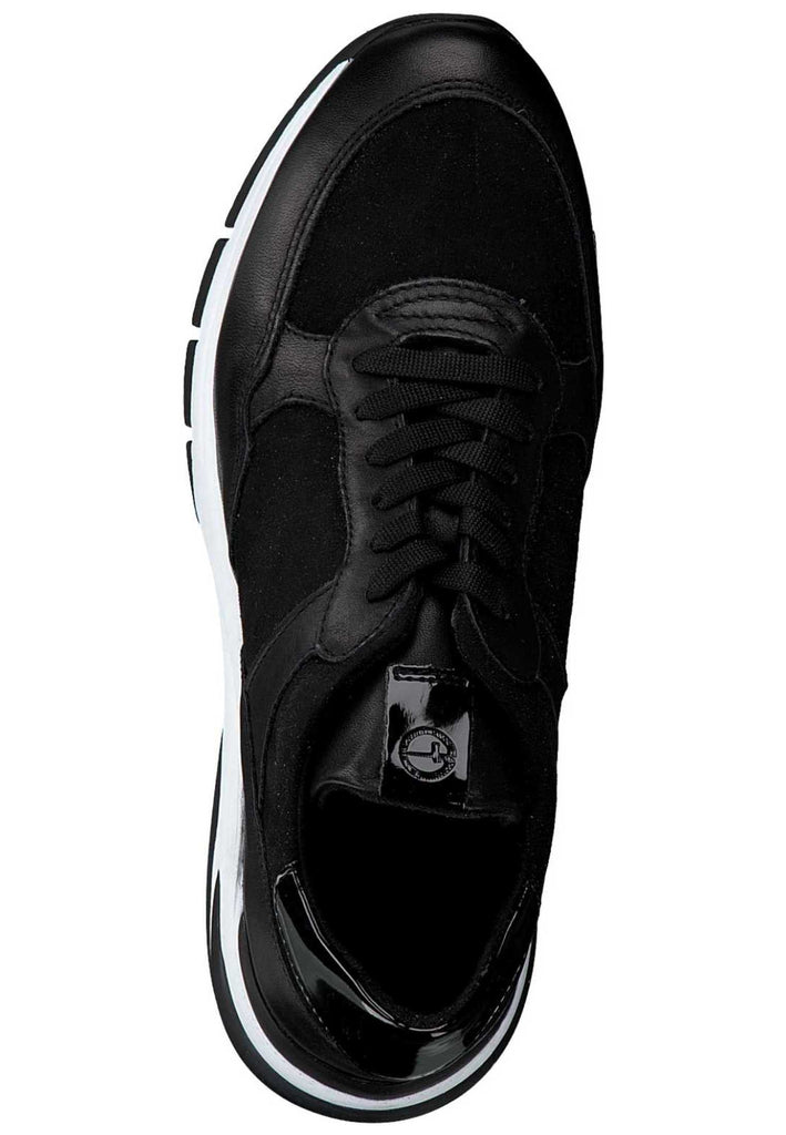Tamaris Sneaker Leder/Textil Schwarz/Weiß - surf4shoes