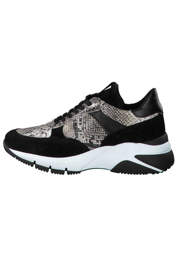 Tamaris Sneaker Leder/Textil Schwarz - surf4shoes