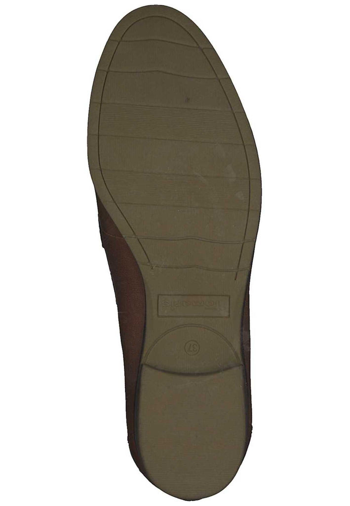 Tamaris Slipper Leder/Synthetik Cognac - surf4shoes