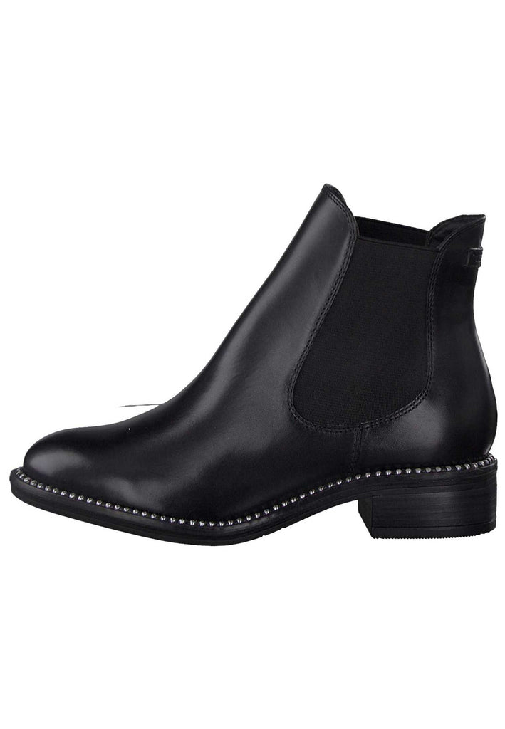 Tamaris Stiefelette Leder Schwarz - surf4shoes