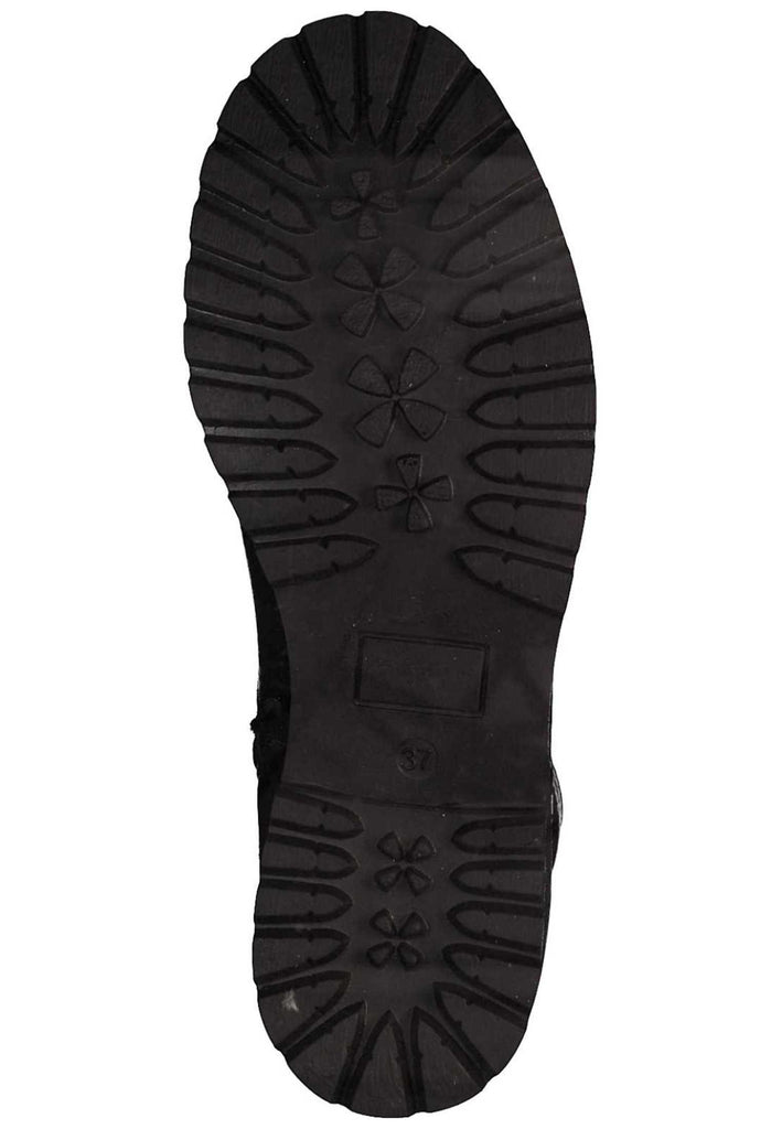 Tamaris Stiefelette Leder/Textil Black - surf4shoes