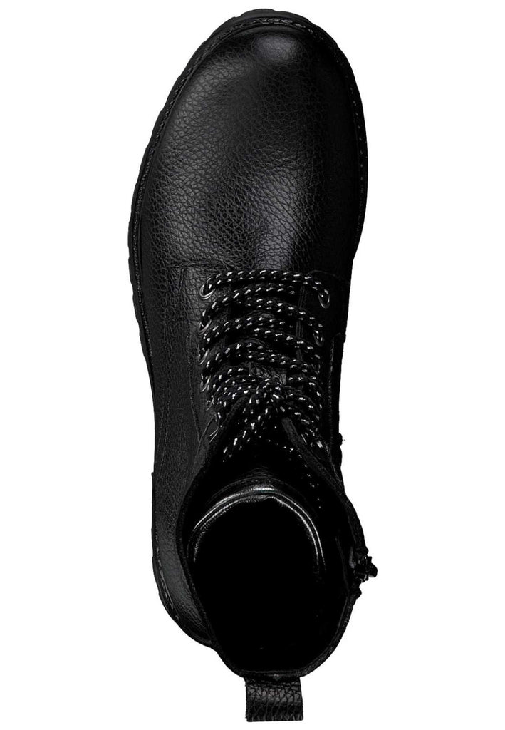 Tamaris Stiefelette Leder/Textil Black - surf4shoes