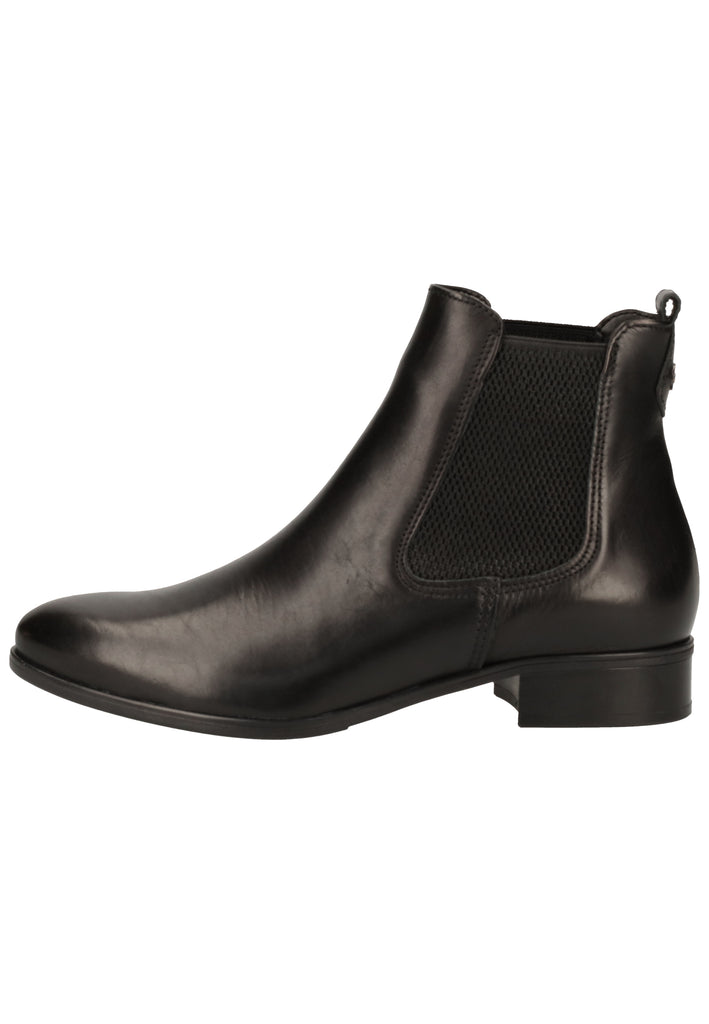 Tamaris Stiefelette Leder Schwarz - surf4shoes