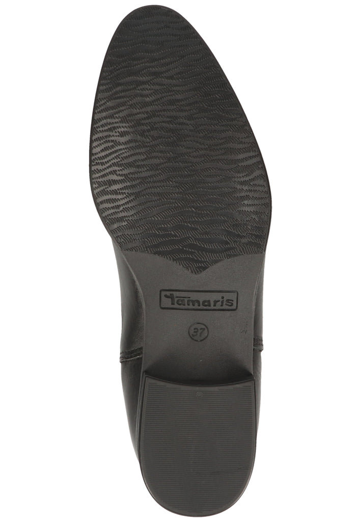 Tamaris Stiefelette Leder Schwarz - surf4shoes