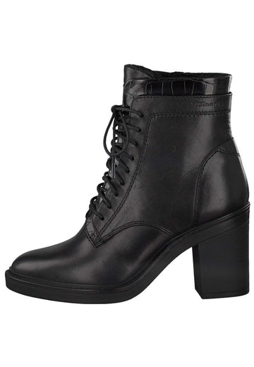 Tamaris Stiefelette Leder/Synthetik Black - surf4shoes