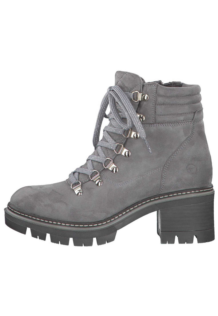 Tamaris Stiefelette Leder Hellgrau - surf4shoes
