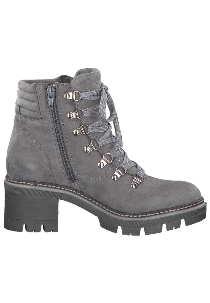 Tamaris Stiefelette Leder Hellgrau - surf4shoes