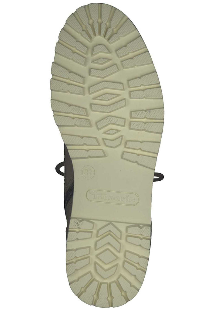 Tamaris Stiefelette Leder Taupe - surf4shoes