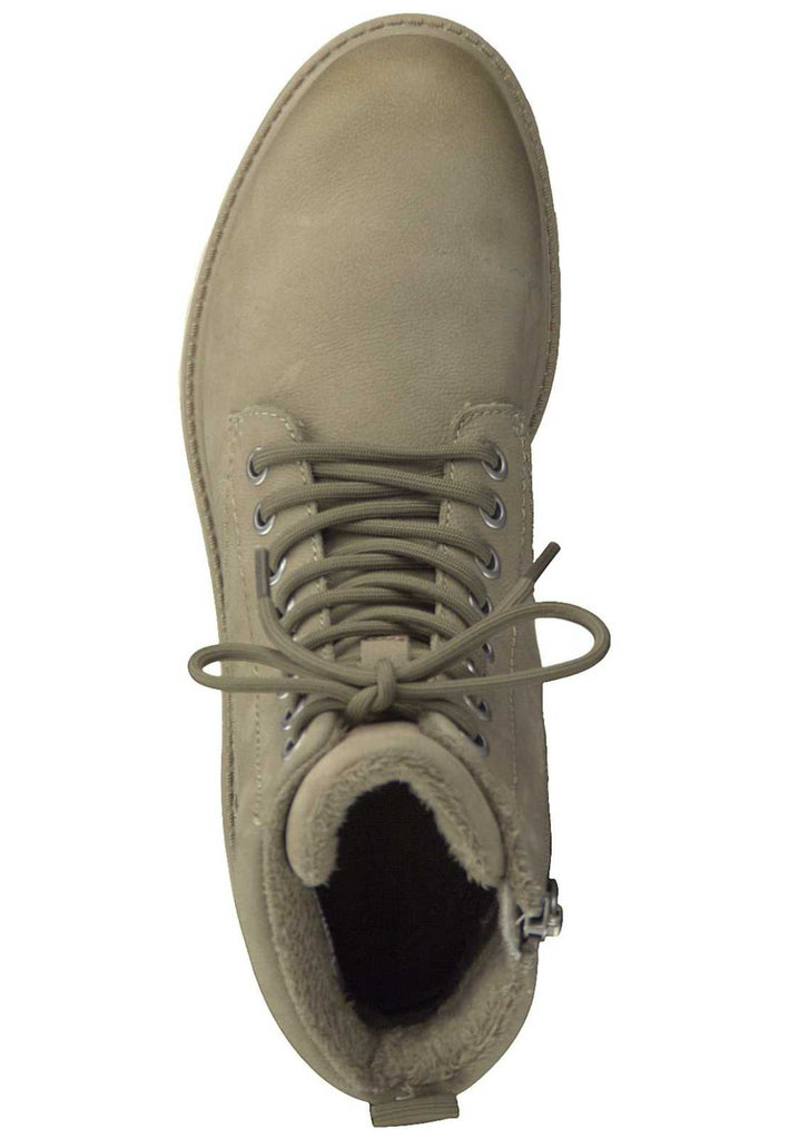 Tamaris Stiefelette Leder Taupe - surf4shoes