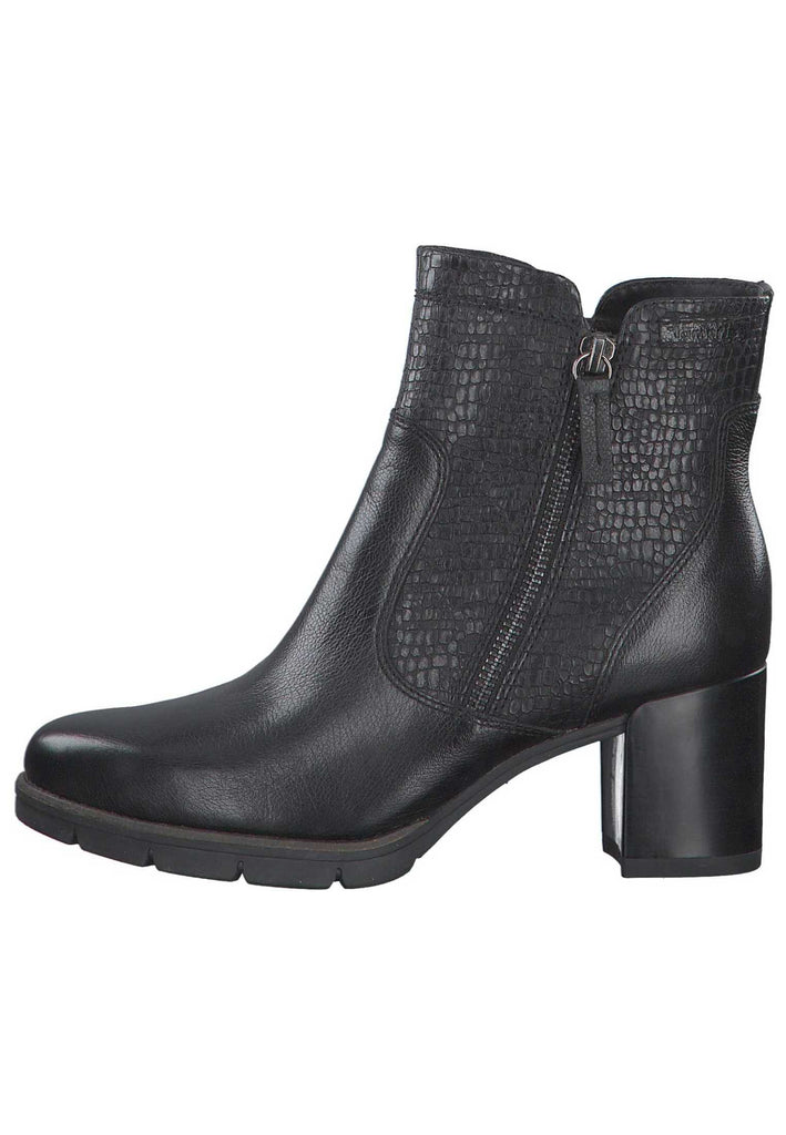 Tamaris Stiefelette Leder/Synthetik Schwarz - surf4shoes