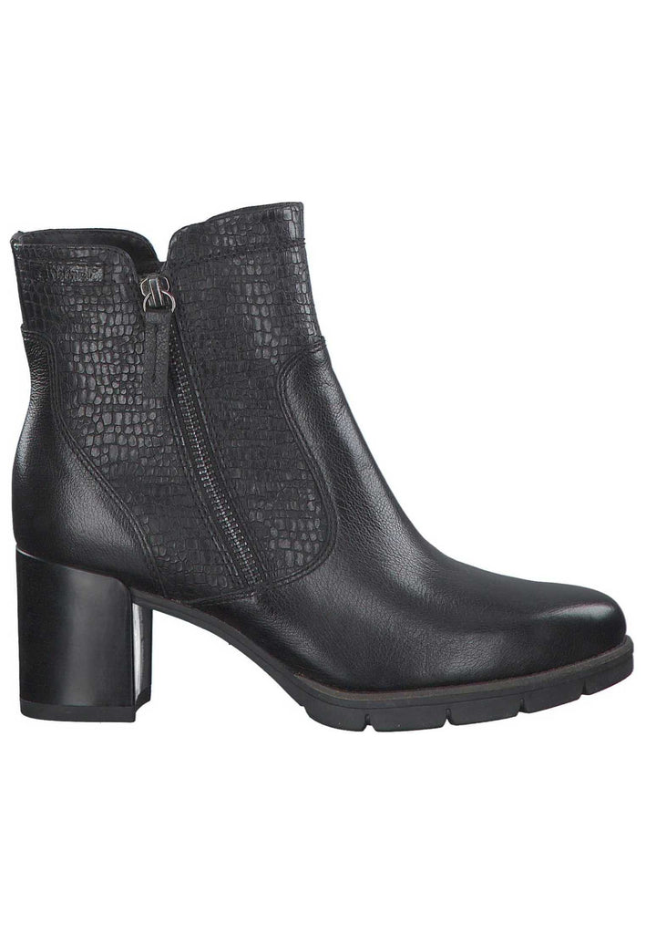 Tamaris Stiefelette Leder/Synthetik Schwarz - surf4shoes