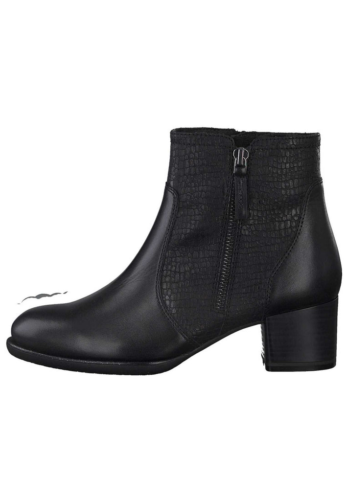 Tamaris Stiefelette Leder/Synthetik Schwarz - surf4shoes