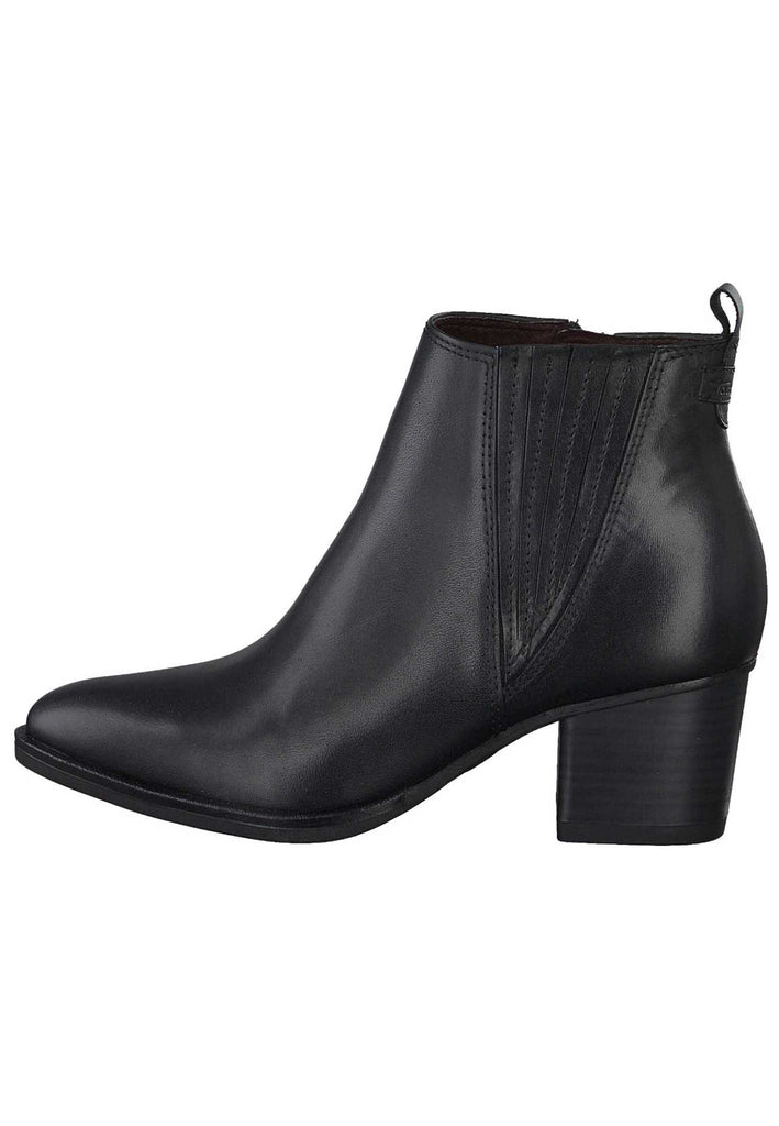 Tamaris Stiefelette Leder Schwarz - surf4shoes