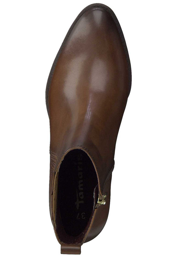 Tamaris Stiefelette Leder Brandy - surf4shoes