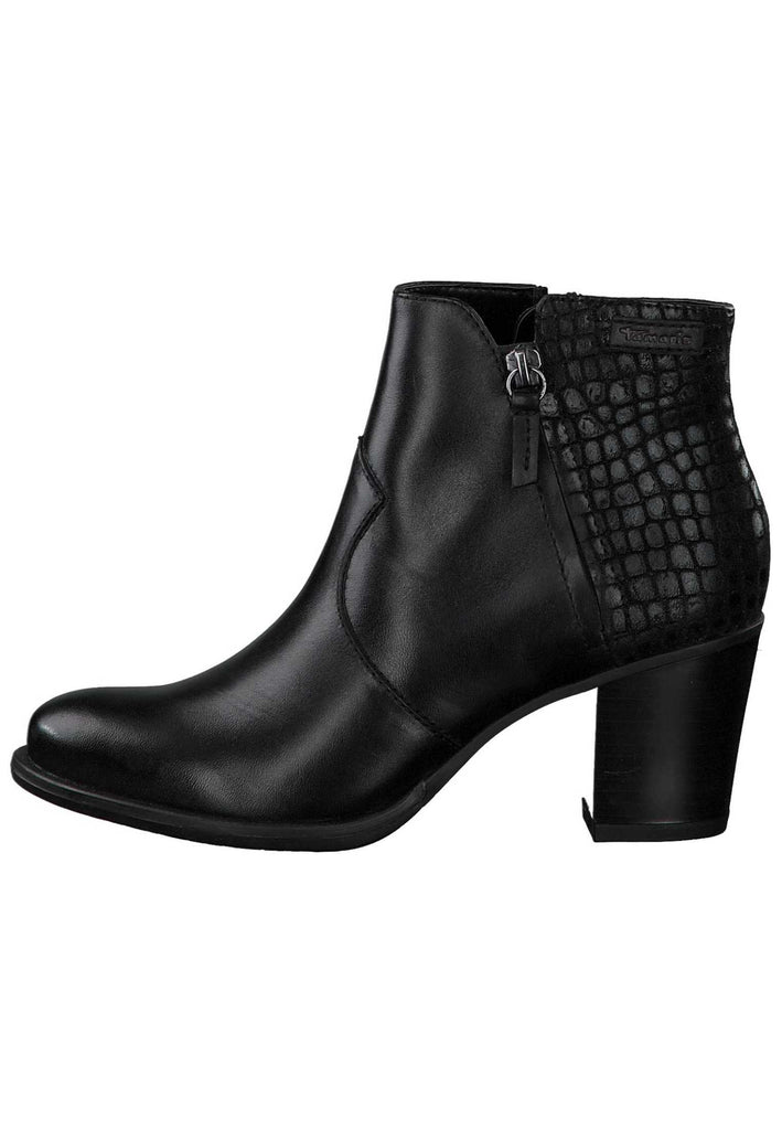 Tamaris Stiefelette Leder/Synthetik Schwarz - surf4shoes