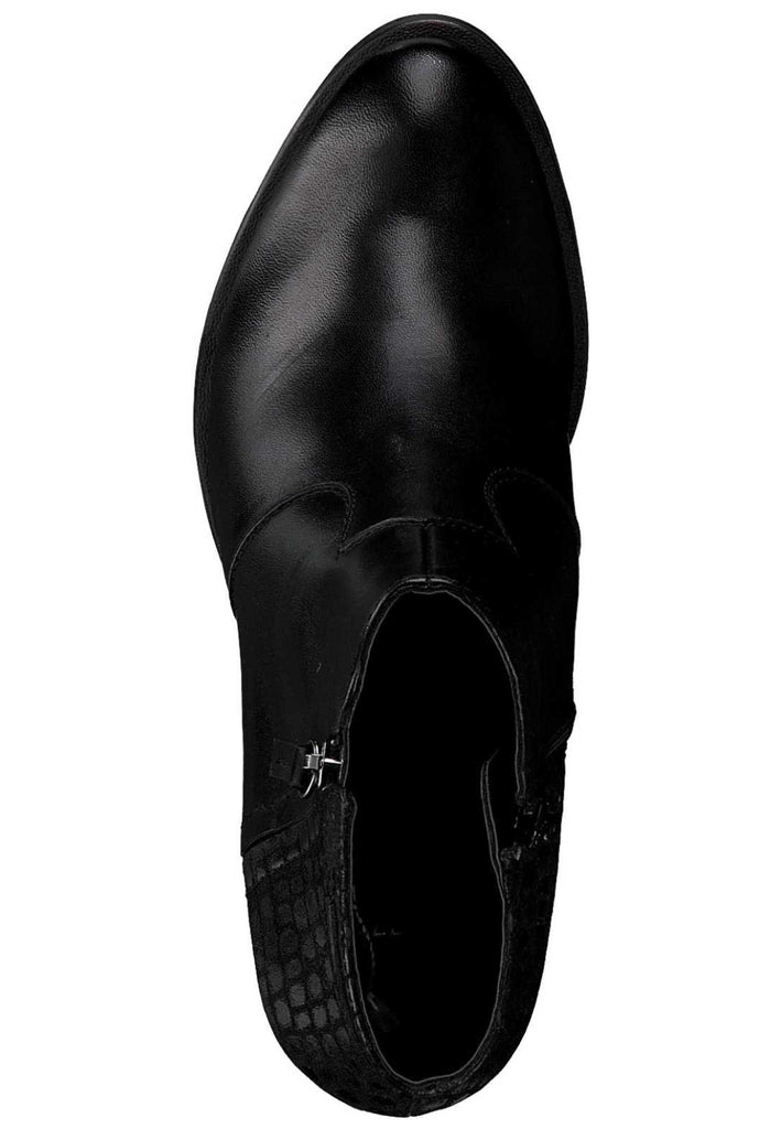 Tamaris Stiefelette Leder/Synthetik Schwarz - surf4shoes