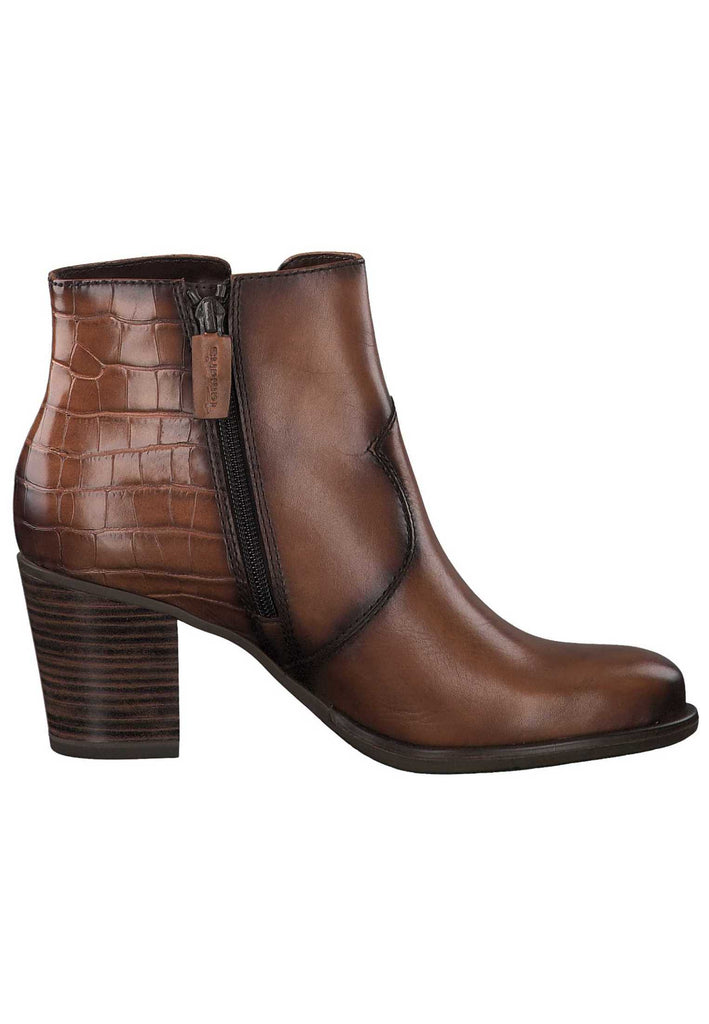 Tamaris Stiefelette Leder/Synthetik Cognac - surf4shoes